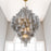 Crystorama Addis 20 Light Chandelier, Gray/Brass/Gold/Smoke