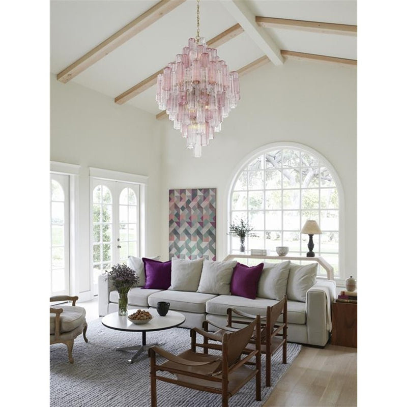 Crystorama Addis 20 Light Chandelier, Brass/Gold/Spring