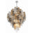 Crystorama Addis 20 Light Chandelier, Polished Chrome/Autumn