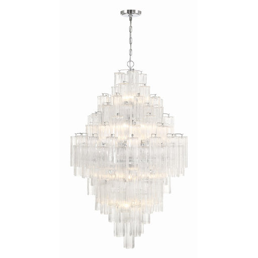 Crystorama Addis 20 Light Chandelier, Polished Chrome/Clear