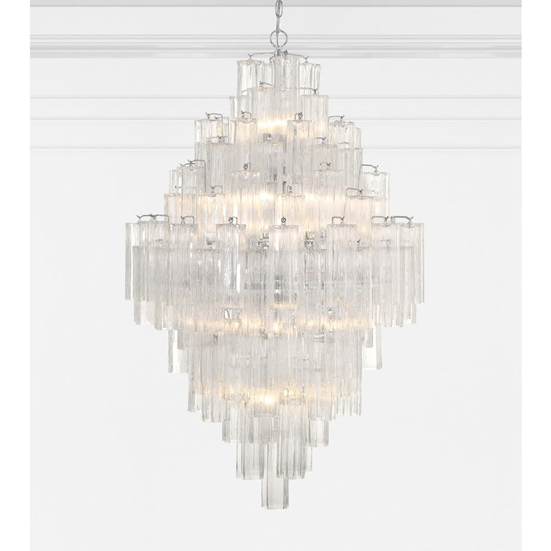 Crystorama Addis 20 Light Chandelier, Polished Chrome/Clear