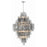 Crystorama Addis 20 Light Chandelier, Polished Chrome/Smoke