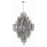 Crystorama Addis 20 Light Chandelier, Polished Chrome/Smoke