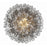 Crystorama Addis 20 Light Chandelier, Polished Chrome/Smoke