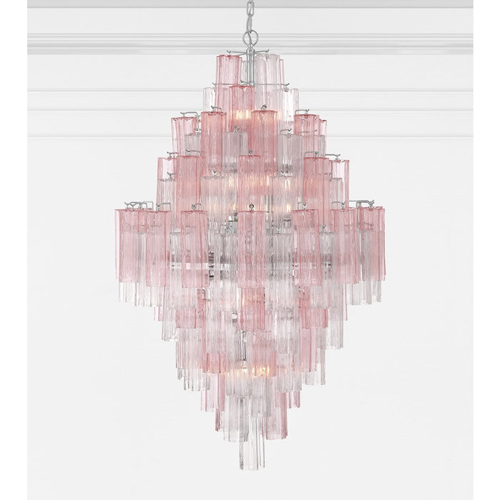 Crystorama Addis 20 Light Chandelier, Chrome/Spring