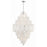 Crystorama Addis 20 Light Chandelier, Polished Chrome/White