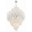 Crystorama Addis 20 Light Chandelier, Polished Chrome/White