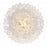 Crystorama Addis 20 Light Chandelier, Polished Chrome/White