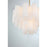 Crystorama Addis 7 Light Flush Mount, Brass/Tronchi Glass White