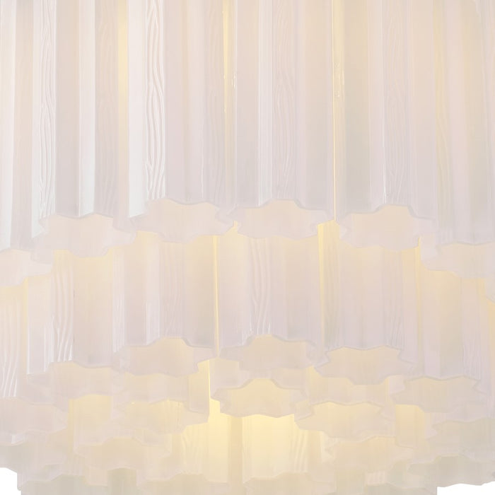 Crystorama Addis 7 Light Flush Mount, Chrome/Tronchi Glass White