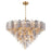 Crystorama Addis 28 Light 49" Chandelier, Aged Brass/Autumn - ADD-327-AG-AU
