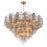 Crystorama Addis 28 Light 49" Chandelier, Aged Brass/Autumn