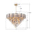 Crystorama Addis 28 Light 49" Chandelier, Aged Brass/Autumn