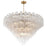 Crystorama Addis 28 Light 49" Chandelier, Aged Brass/Clear