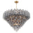 Crystorama Addis 28 Light 49" Chandelier, Aged Brass/Smoke