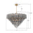 Crystorama Addis 28 Light 49" Chandelier, Aged Brass/Smoke