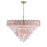 Crystorama Addis 28 Light 49" Chandelier, Aged Brass/Spring