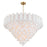 Crystorama Addis 28 Light 49" Chandelier, Aged Brass/White