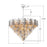 Crystorama Addis 28 Light 49" Chandelier, Polished Chrome/Autumn