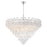 Crystorama Addis 28 Light 49" Chandelier, Polished Chrome/Clear - ADD-327-CH-CL