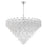 Crystorama Addis 28 Light 49" Chandelier, Polished Chrome/Clear