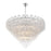 Crystorama Addis 28 Light 49" Chandelier, Polished Chrome/Clear