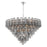 Crystorama Addis 28 Light 49" Chandelier, Polished Chrome/Smoke - ADD-327-CH-SM