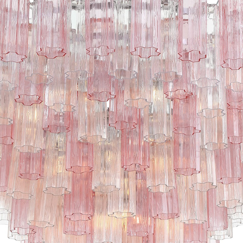 Crystorama Addis 28 Light 49" Chandelier, Polished Chrome/Spring
