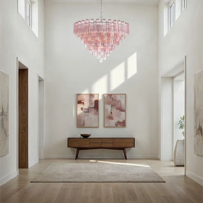 Crystorama Addis 28 Light 49" Chandelier, Polished Chrome/Spring