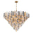 Crystorama Addis 40 Light 62" Chandelier, Aged Brass/Autumn - ADD-329-AG-AU