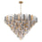 Crystorama Addis 40 Light 62" Chandelier, Aged Brass/Autumn