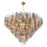 Crystorama Addis 40 Light 62" Chandelier, Aged Brass/Autumn