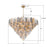 Crystorama Addis 40 Light 62" Chandelier, Aged Brass/Autumn