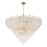 Crystorama Addis 40 Light 62" Chandelier, Aged Brass/Clear - ADD-329-AG-CL