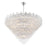 Crystorama Addis 40 Light 62" Chandelier, Polished Chrome/Clear