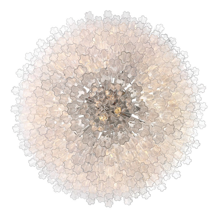 Crystorama Addis 40 Light 62" Chandelier, Polished Chrome/Clear