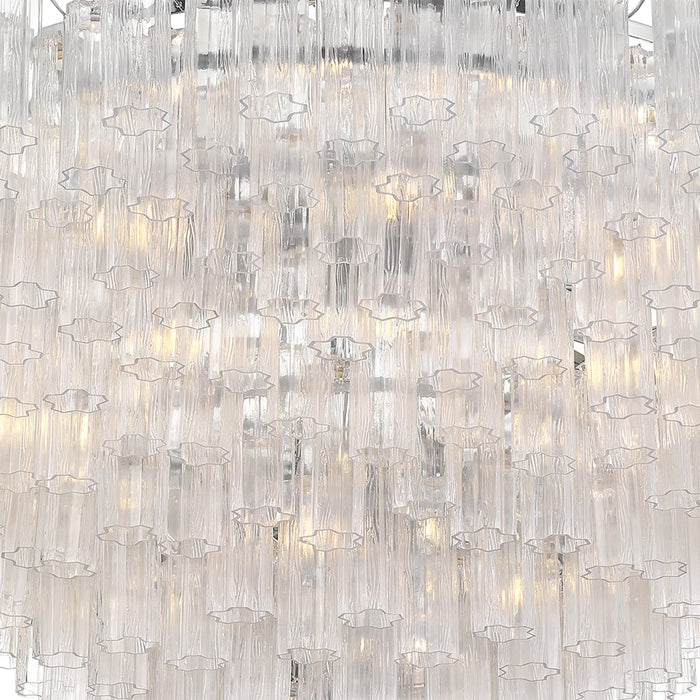 Crystorama Addis 40 Light 62" Chandelier, Polished Chrome/Clear