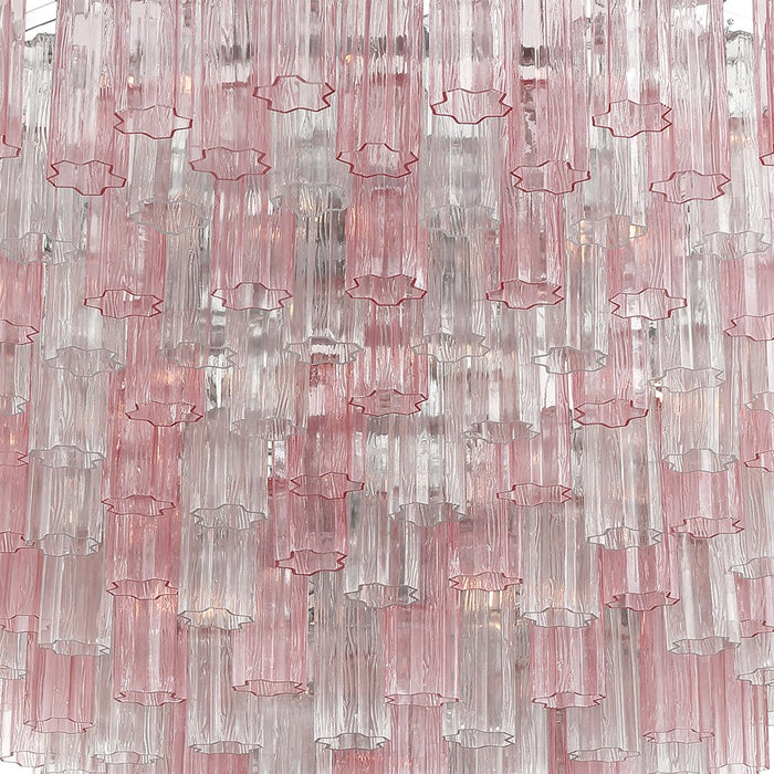 Crystorama Addis 40 Light 62" Chandelier, Polished Chrome/Spring