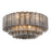 Crystorama Addis 16 Light Flush, Gray/Brass/Gold/Smoke - ADD-331-AG-SM