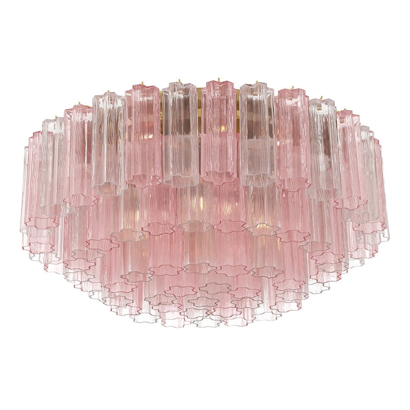 Crystorama Addis 16 Light Flush , Brass/Gold/Spring
