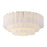 Crystorama Addis 16 Light Flush Mount, Brass/Tronchi Glass White - ADD-331-AG-WH