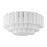 Crystorama Addis 16 Light Flush Mount, Brass/Tronchi Glass White