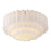 Crystorama Addis 16 Light Flush Mount, Brass/Tronchi Glass White