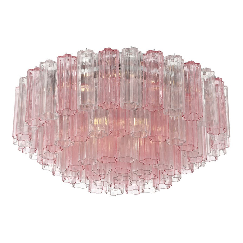 Crystorama Addis 16 Light Flush, Chrome/Spring