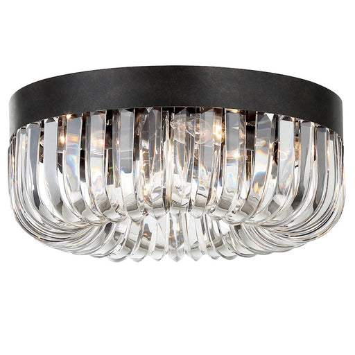 Crystorama Alister 5 Light Ceiling Mount, Charcoal Bronze