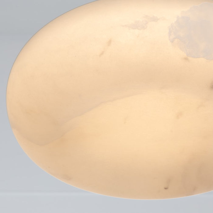 Crystorama Acme 1 Light 11.75" Flush/Semi Flush, Aged Brass/White