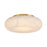 Crystorama Acme 1 Light 16" Flush/Semi Flush, Aged Brass/White - AME-405-AG