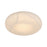 Crystorama Acme 1 Light 16" Flush/Semi Flush, Aged Brass/White
