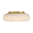 Crystorama Acme 1 Light 16" Flush/Semi Flush, Aged Brass/White
