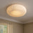 Crystorama Acme 1 Light 16" Flush/Semi Flush, Aged Brass/White